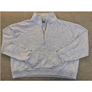 Aerie Cropped Quarter Zip Jacket